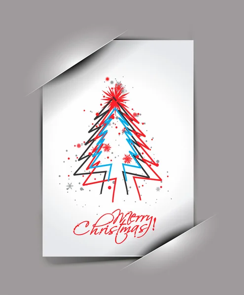 Ευχητήρια κάρτα για τα Χριστούγεννα — Διανυσματικό Αρχείο