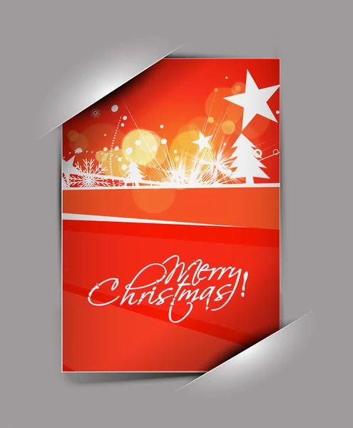 Ευχητήρια κάρτα για τα Χριστούγεννα — Διανυσματικό Αρχείο