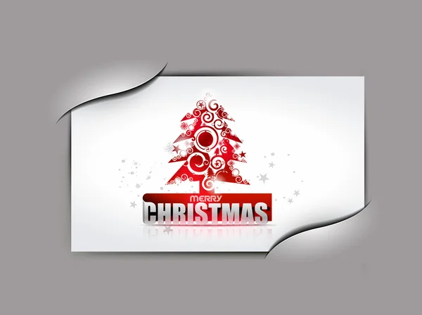 クリスマスのグリーティング カード — ストックベクタ