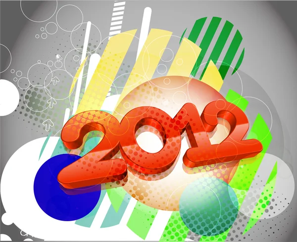 Bonne année 2012 — Image vectorielle