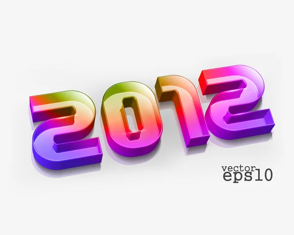 Bonne année 2012 — Image vectorielle