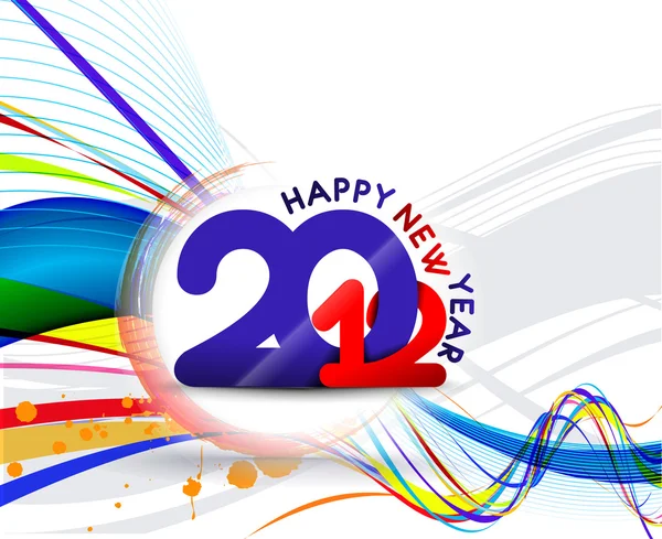 Mutlu yeni yıl 2012 — Stok Vektör