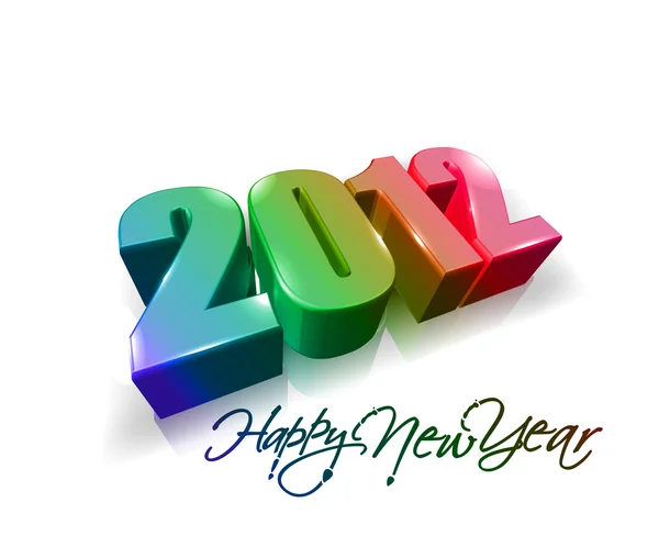 새 해 복 많이 받으세요 2012 — 스톡 벡터