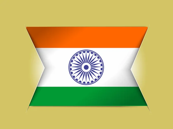 Vlajka Indie — Stockový vektor