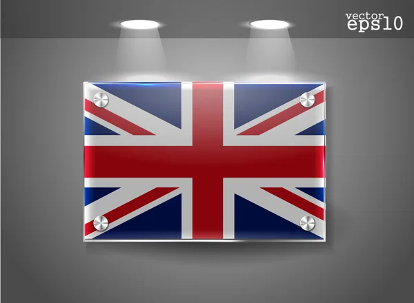 United kingdom UK flag — Stock Vector