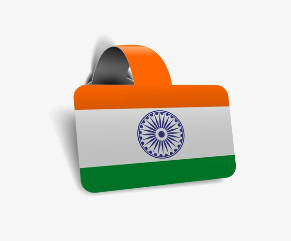 Hindistan bayrağı — Stok Vektör