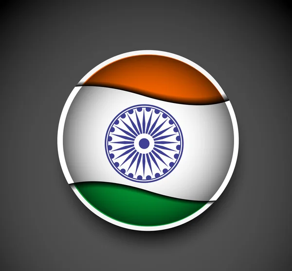 Etiket Hindistan bayrağı tasarım — Stok Vektör