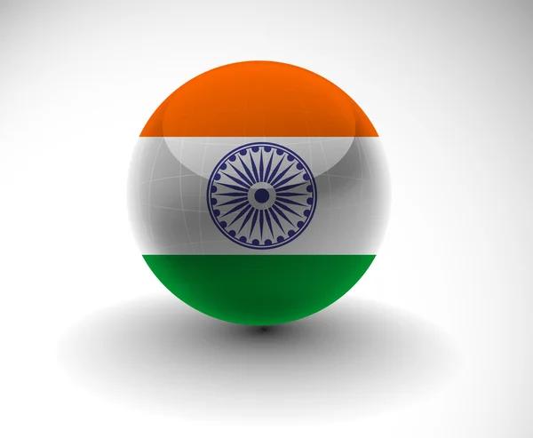 Дизайн флага Индии — стоковый вектор