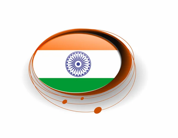 Hindistan bayrağı banner tasarımı — Stok Vektör