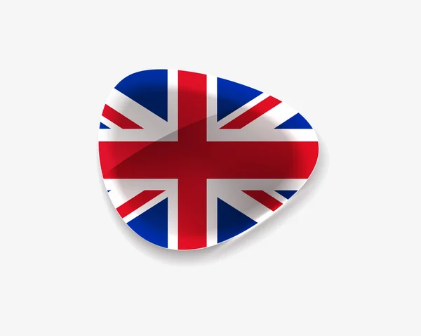 Storbritannien Storbritannien flagga — Stock vektor