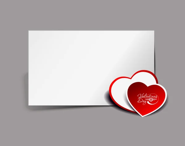 Gift card. Valentine — Stock Vector