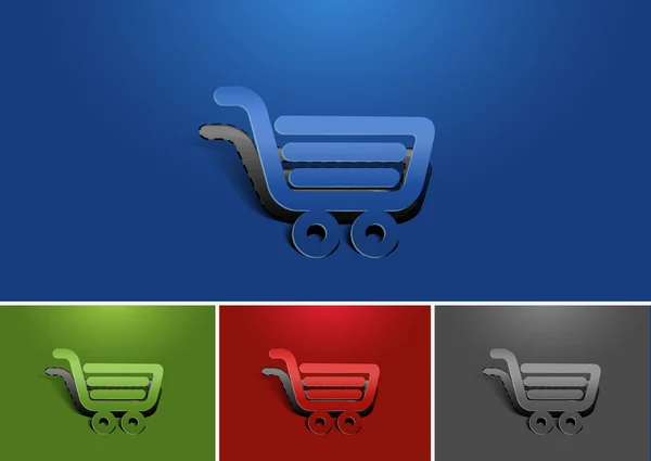 Web design ícone de compras — Vetor de Stock