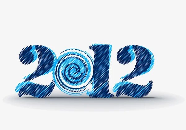Nieuwe jaar 2012 achtergrond — Stockvector