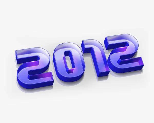 3d nuovo anno 2012 — Vettoriale Stock