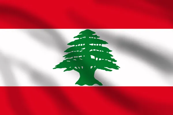 Libanon zászlaja — Stock Fotó
