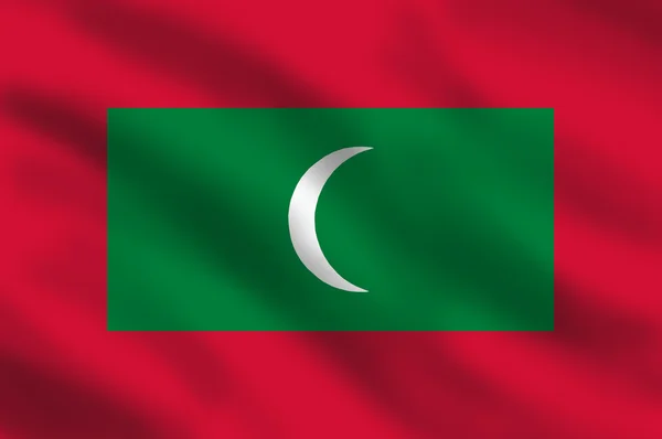 Флаг Мальдив — стоковое фото
