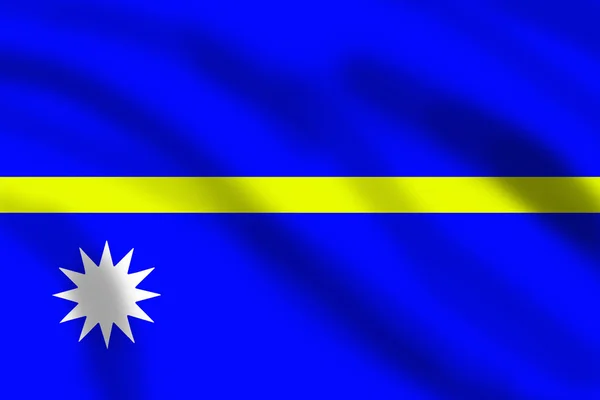 Nauru Cumhuriyeti bayrağı — Stok fotoğraf