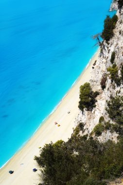 Egremni beach at Lefkada, Greece clipart