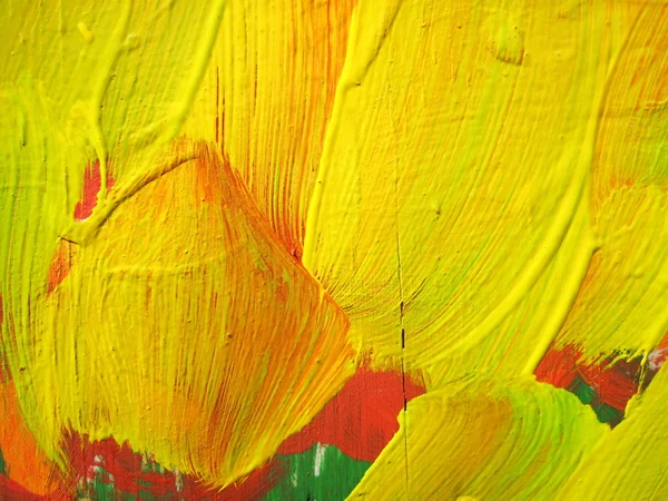 Abstracto pintado amarillo — Foto de Stock