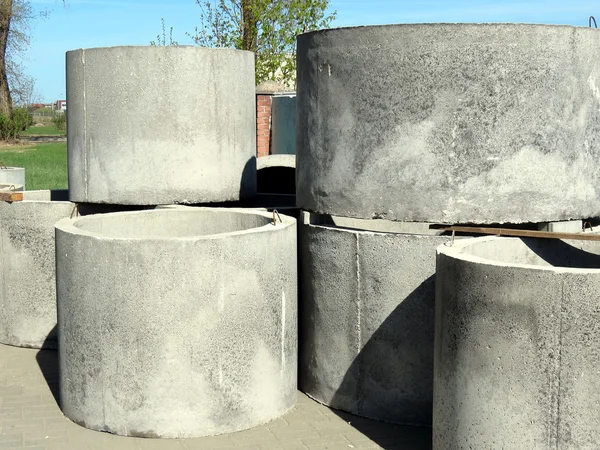 Rury betonowe — Zdjęcie stockowe