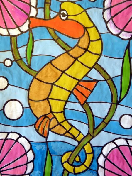 Malowany konik morski — Zdjęcie stockowe