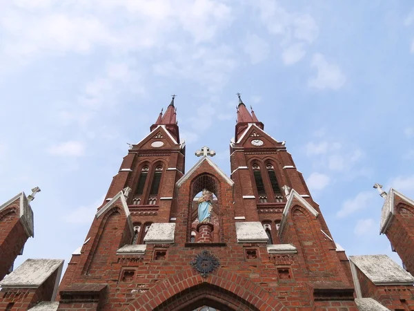 stock image Church in Sveksna, Lithuania