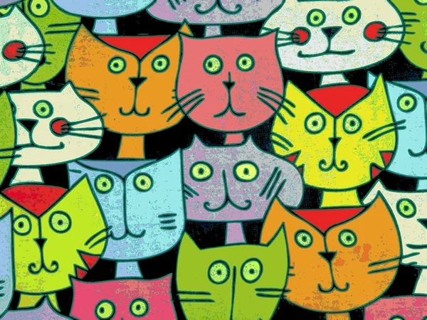 Colorful cats — Stock Photo, Image