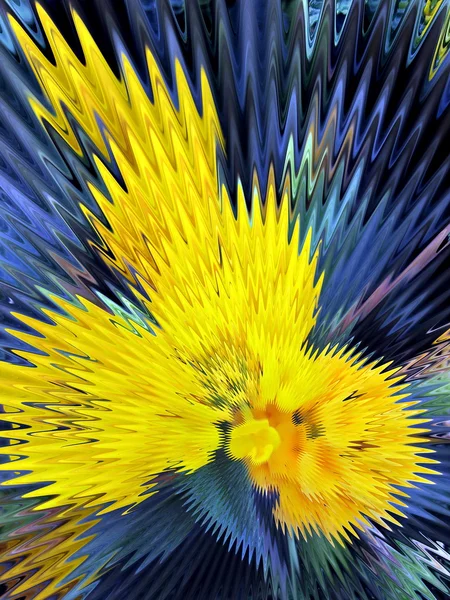 Fond bleu et jaune — Photo