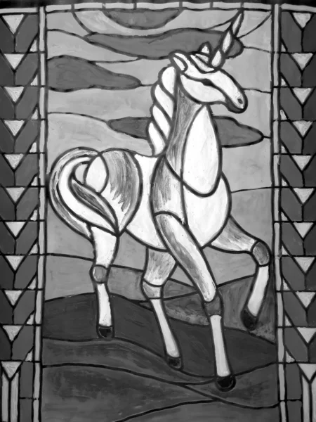 Koń malowane — Zdjęcie stockowe