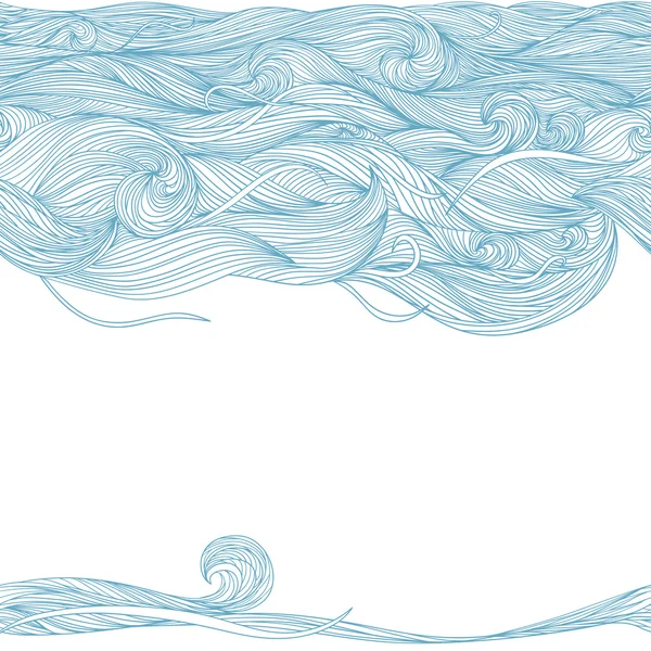 Des vagues. Contexte . — Image vectorielle