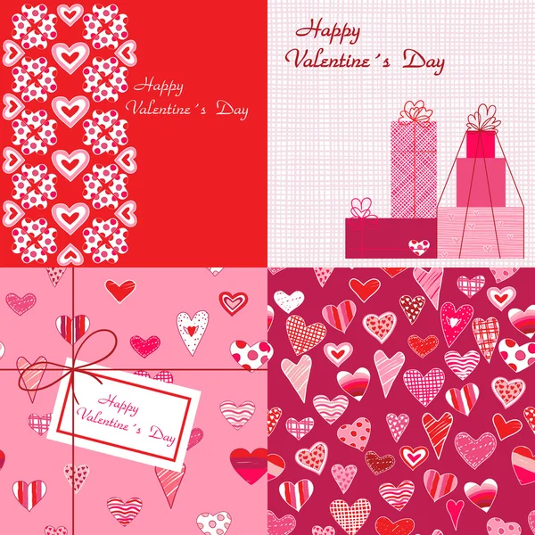 Valentines backgrounds — Stock Vector