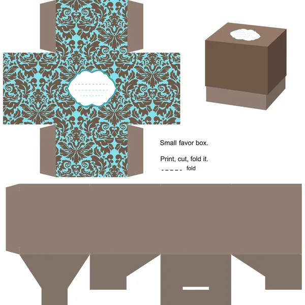 Modello scatola regalo — Vettoriale Stock