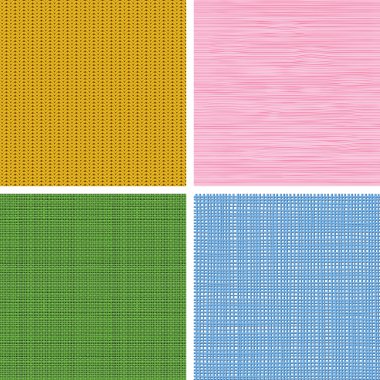 Fabric Textures Seamless Patterns clipart