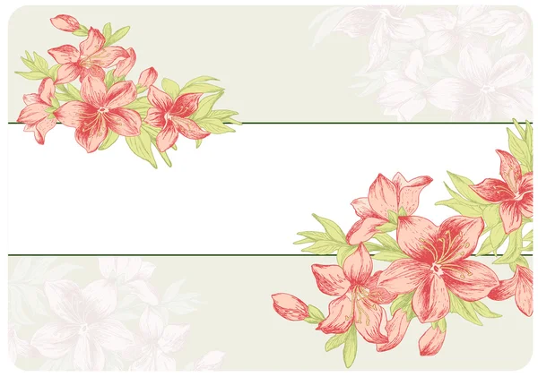 Fondo floral vintage — Archivo Imágenes Vectoriales