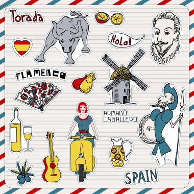 Spain icons clipart