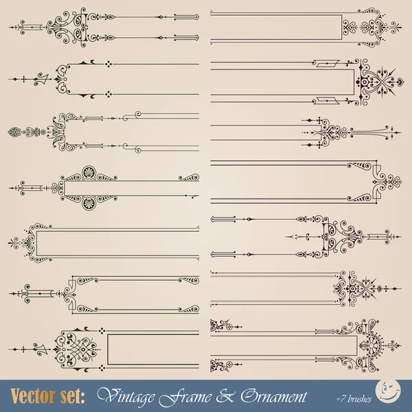 Elementos decorativos — Vetor de Stock