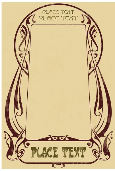 Рамка в стилі арт-нуво — стоковий вектор