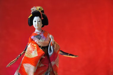 Kabuki Tiyatrosu Japon bez bebek