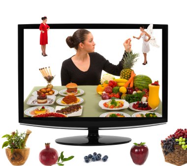 Eating Healthy Food clipart