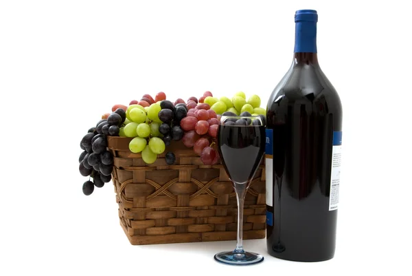 ไวน์และองุ่น — ภาพถ่ายสต็อก