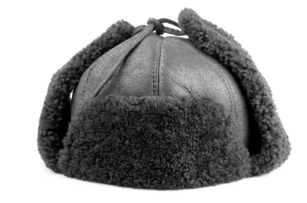 Futro czapka na zimę — Zdjęcie stockowe