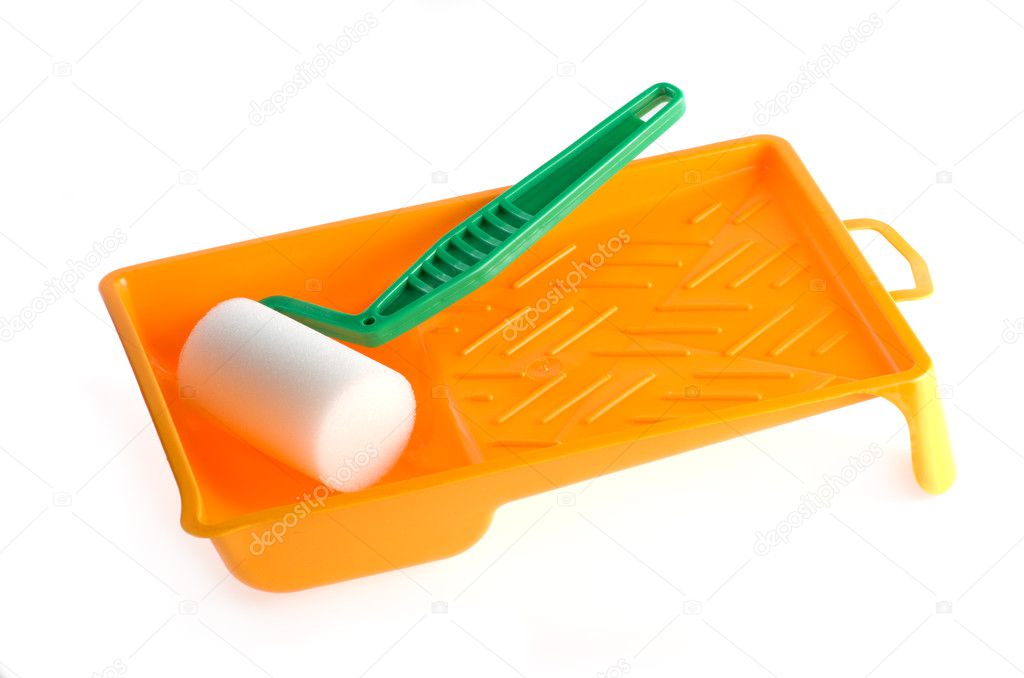 Paint-roller and tray