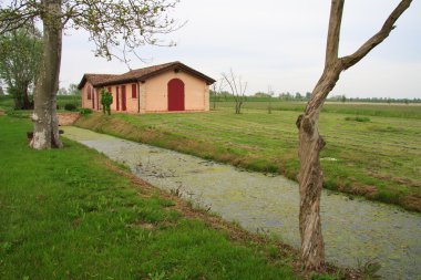 Landscape of the Veneto countryside clipart