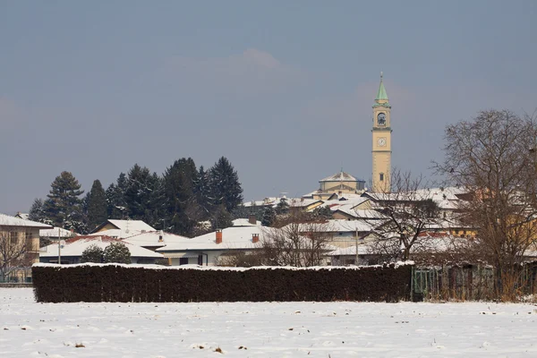 Vinterlandskap i Lombardiet — Stockfoto