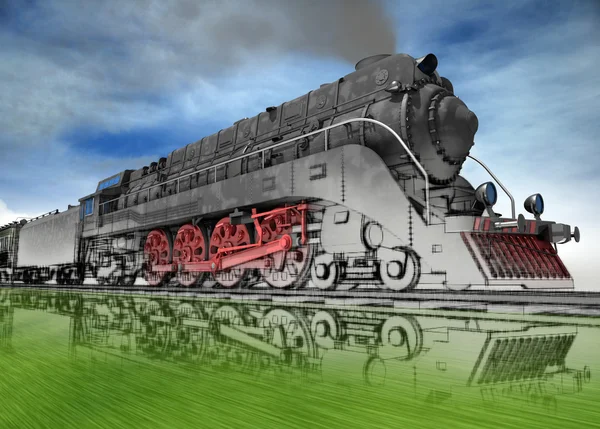 Locomotive vapeur . — Photo