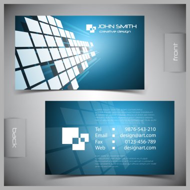 Set of creative business cards clipart