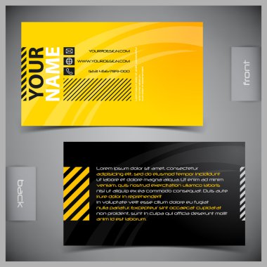 Set of creative business cards clipart