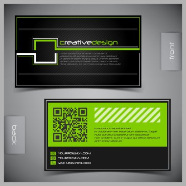 Vector set of creative business cards clipart