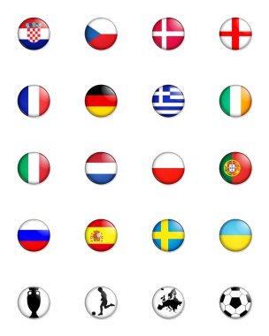 Euro 2012 Avrupa Şampiyonası düğme rozetleri