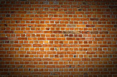 Red Brick Wall Texture with vignette clipart